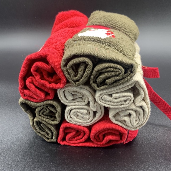 Bundle of Vintage Snowman Wash Clothes NWOT - Picture 6 of 6